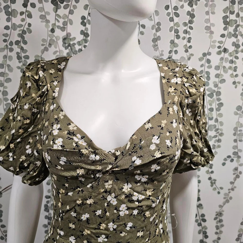 Women's ASTR the Label Green Floral Dress Size S - Picture 6 of 13